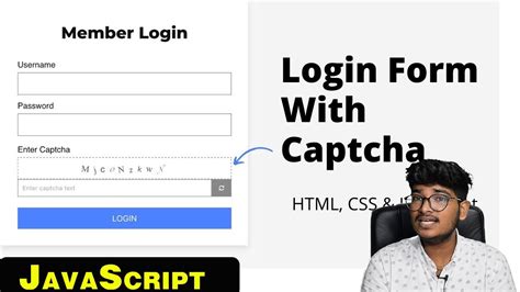 Captcha Code Using Html Css And Javascript Captcha Code Html And