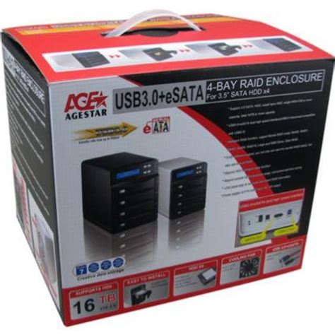 Внешний корпус для HDD 3.5' AgeStar 3C4B3A алюминий черный — купить в ...