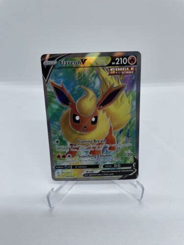 Pokemon TCG Evolving Skies Flareon V Full Art 169 203 NM Mint EBay