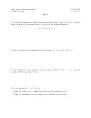 Derivatives Tangent Lines And Marginal Profit Calculus Quiz