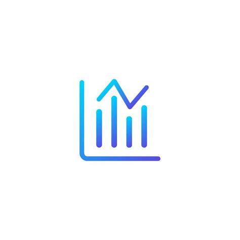 Chart Grow Gradient Icon 9890401 Vector Art At Vecteezy