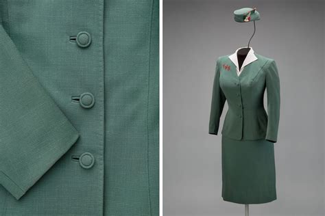 Fashion In Flight At Sfo A History Of Airline Uniforms C Sews Flight Attendant Uniform