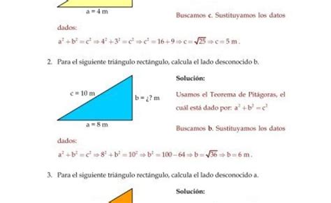 Teorema De Pitagoras Paso A Paso Ejercicios Resuelto Con El Teorema De