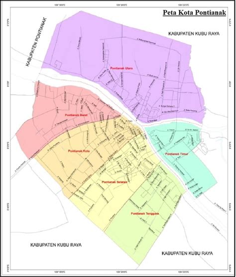 Peta Kota Pontianak Gambar Hd Terbaru Dan Keterangannya