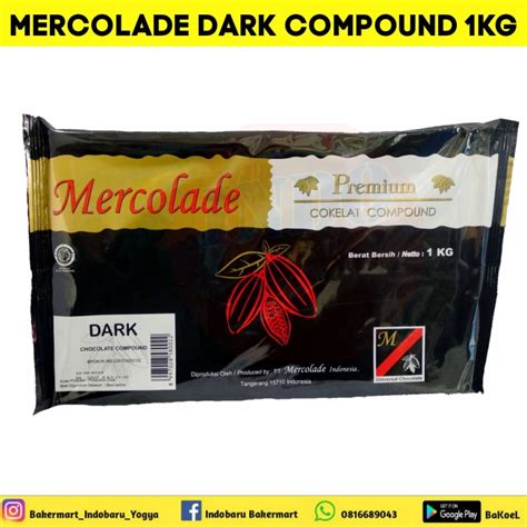 Jual Coklat Batang Mercolade Dark 1kg Shopee Indonesia