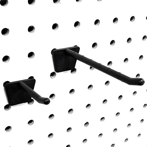 Slatwall Pegboard Plastic Economy Peg Hooks Black Item Hangers