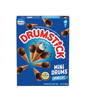 Mini Drums™ Vanilla Sundae Cones | Official DRUMSTICK®