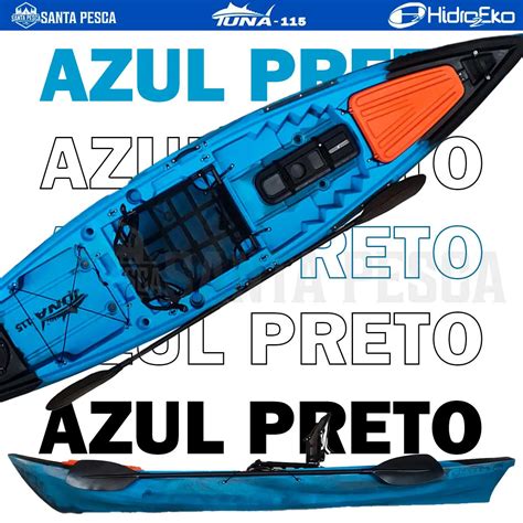 Caiaque De Pesca Remo Tuna 115 Hidro2Eko Cores Variadas