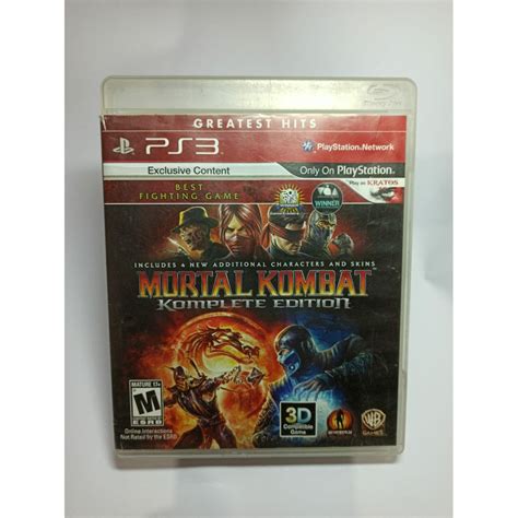 Mortal Kombat Komplete Edition Ps M Dia F Sica Shopee Brasil