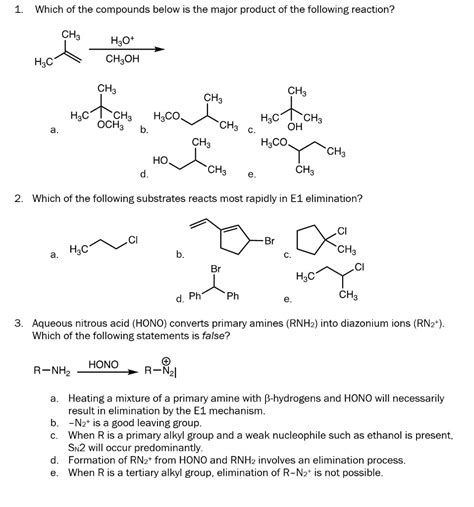 Solved Need Organic Chemistry Help Im Struggling With