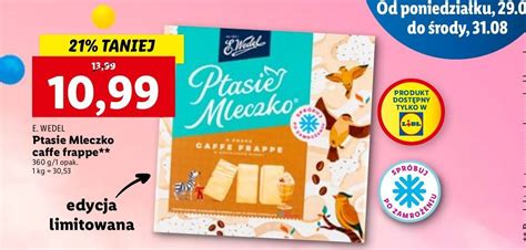 Promocja Czekoladki Caffe Frappe E Wedel Ptasie Mleczko W Lidl