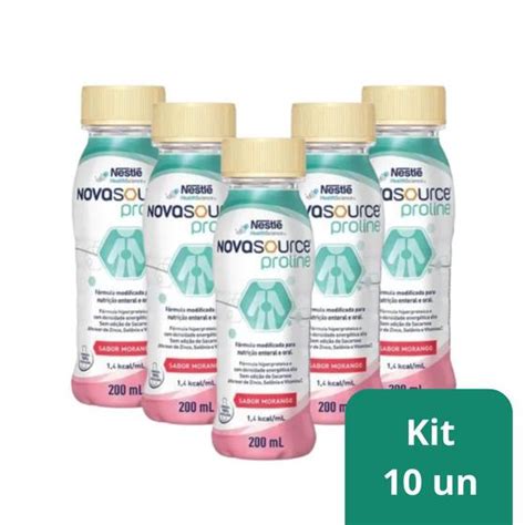 Novasource Proline Morango 200ml Kit 10 uni Nestlé Health