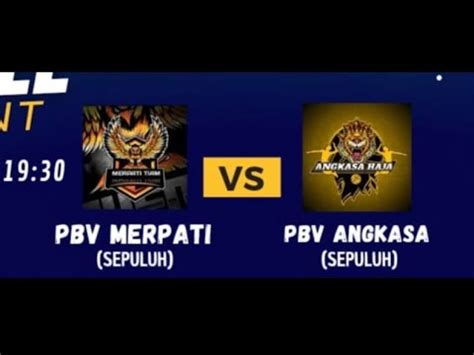 TURNAMEN HUT RI CUP 2 SET 3 Merpati Sepuluh Vs Angkasa Sepuluh YouTube