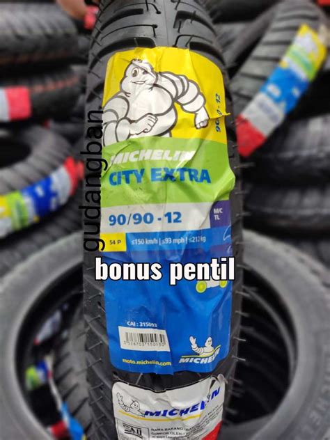 Jual Michelin City Extra Tubeless Ban Luar Motor Listrik Kymco