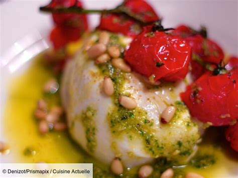 Burrata Pignons De Pin Et Tomates Cerises Recette Sur Cuisine Actuelle