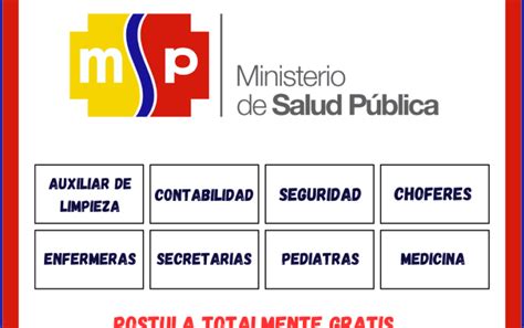 ÚNETE a la Convocatoria MSP 2024 Salud Ecuador