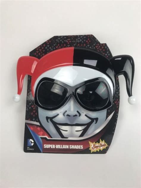 Officially Licensed Dc Harley Quinn Super Villain Large Glasses Sun Staches Fnt Ebay