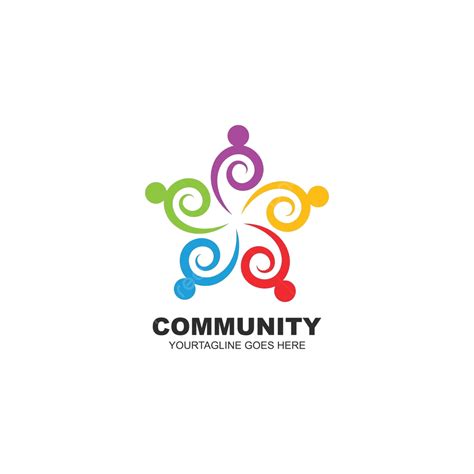 Icon Design Depicting The Spirit Of Community Network And Social People