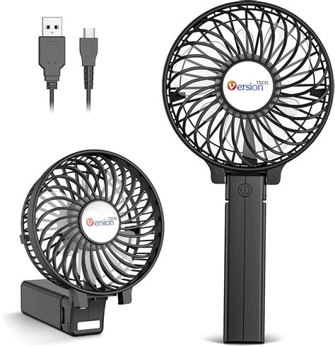 Versiontech Hand Held Fan Portable Handheld Usb Rechargeable Fans With