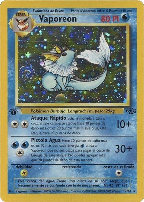 Vaporeon Jungla Tcg Wikidex La Enciclopedia Pokémon