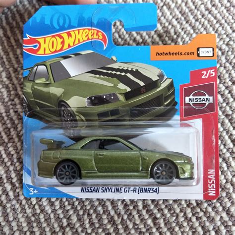 Hot Wheels Super Treasure Hunt Nissan Skyline GT R GTR GT R BNR Jdm Nismo Town Green