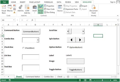 ActiveX Controls In Microsoft Excel Tips