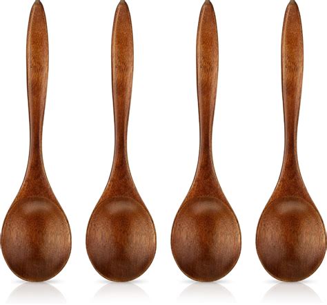 Amazon Prasacco 4 Pieces Small Wooden Spoons 6 9 Inch Wood Spoons