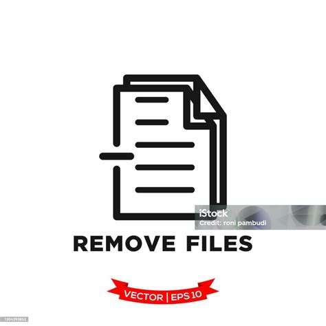 Remove File Icon In Trendy Flat Style File Icon Document Vector Icon Deleted File Icon Stock