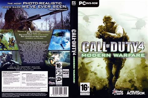 Pc Games Cd Cover Call Of Duty 4 Modern Warfare