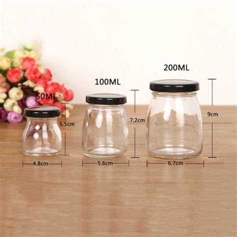 Jual Pudding Jar Botol Selai Kaca Tutup Metal Pasteurisasi Ml Pcs