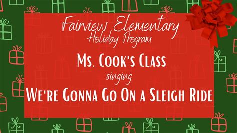 FES Holiday Program Ms Cook S Class YouTube