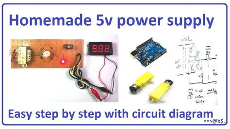 How To Make 5v Power Supply Easy At Home Step By Step With Circuit Diagram Youtube