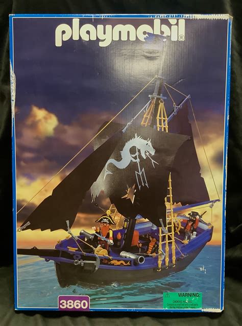 UNOPENED 1997 PLAYMOBIL PIRATE Ship Set 3860 - Etsy