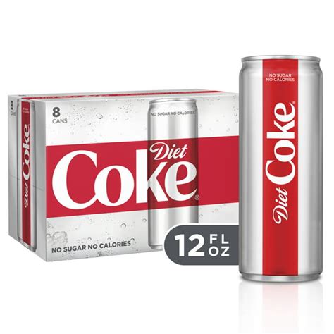 Diet Coke Soda Soft Drink, 12 fl oz, 8 Pack - Walmart.com - Walmart.com