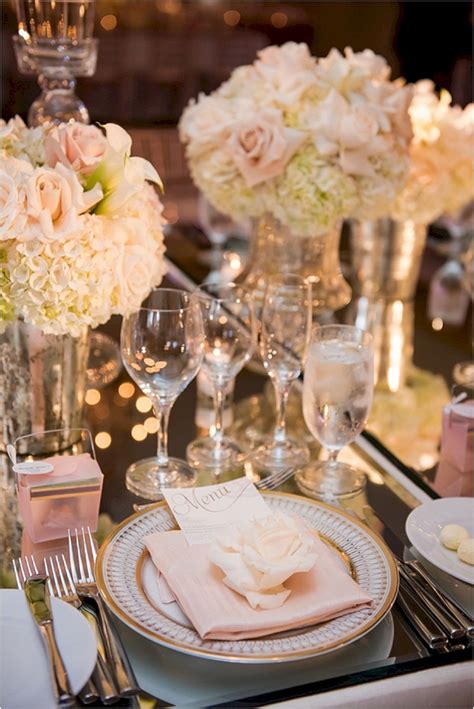 Modern Impressive Wedding Table Setting Ideas For Guests To Admire