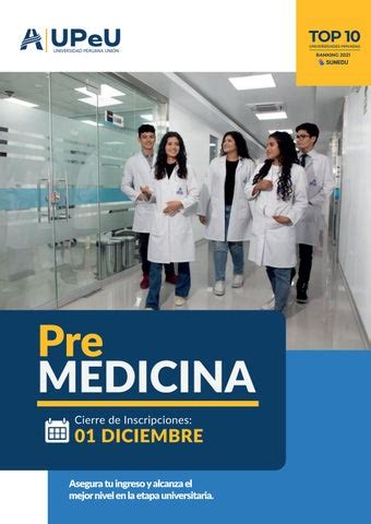 Brochure Pre Medicina By Digeti Issuu