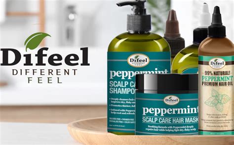 Difeel Premium Natural Peppermint Hair Oil 7 1oz 3 Pack Nourishing Conditioning Formula