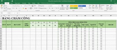 Hướng Dẫn Tạo Bảng Chấm Công Trong Excel Cho Doanh Nghiệp