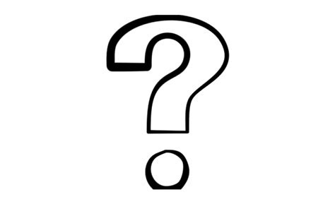 Question Mark Transparent Png Transparent Background Black And - Clip ...