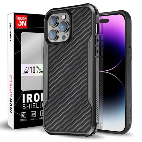 Tough On Iphone 14 Pro Max Case Iron Shield Carbon Fiber W Magsafe Bl Ptc Shop Australia