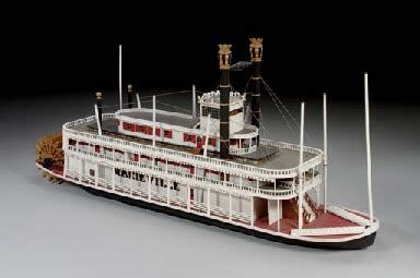 A Large Decorative Model Of The Mississippi Paddle Steamer Marieville