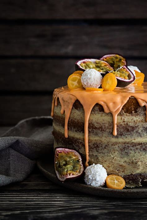 Mango Maracuja Naked Cake Nackter Kuchen Kuchen Und Torten Essen