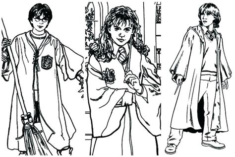 Harry Potter Characters Coloring Pages At Free