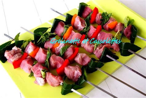 Brochettes De Filet Mignon Au Weber Grelinette Et Cassolettes