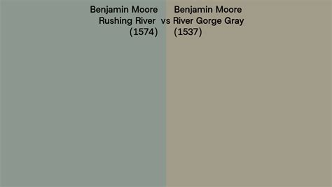 Benjamin Moore Rushing River Vs River Gorge Gray Side By Side Comparison