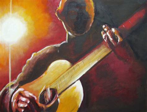 Guitar Demon 1 Painting by Alison Baptiste | Saatchi Art