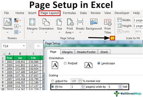 How To Setup The Page In Excel Easy Steps With Examples