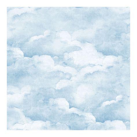 Dusty Clouds Wallpaper Smokey Blue New Arrivals Astyle Art Living