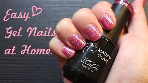 Easy Gel Nails At Home Madam Glam Review Youtube