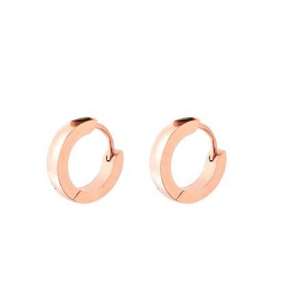 Go Dutch Label Creolen 1 cm Rosé Goud Shop online